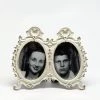 Scout House Vintage Double Photo Frame - White