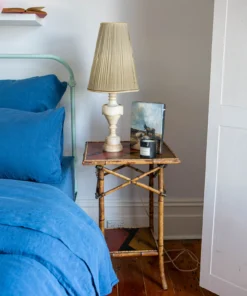 Scout House Textiles Scout Portuguese Linen Quilt Cover Set- King - Scout Blue