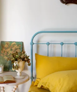 Scout House Textiles Scout Portuguese Linen Sheet Set- King - Mustard