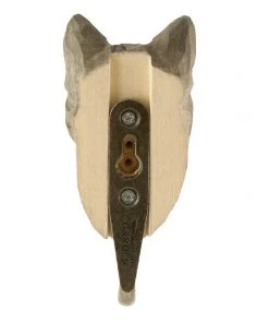Scout House Homewares Hand Carved Wooden Wall Hook - House Cat