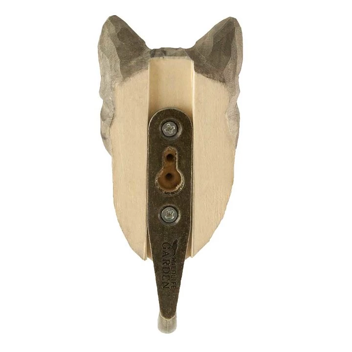 Scout House Homewares Hand Carved Wooden Wall Hook - House Cat