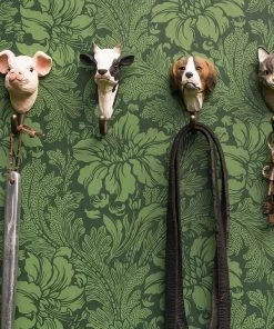 Scout House Homewares Hand Carved Wooden Wall Hook - House Cat