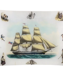 Gifts John Derian Scrapbook Boat Sailing Right Tray