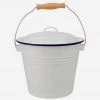 Falcon Enamelware Falcon Enamel Bucket With Lid Homewares