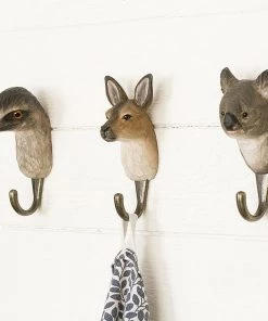 Scout House Homewares Hand Carved Wooden Wall Hook - Kangaroo