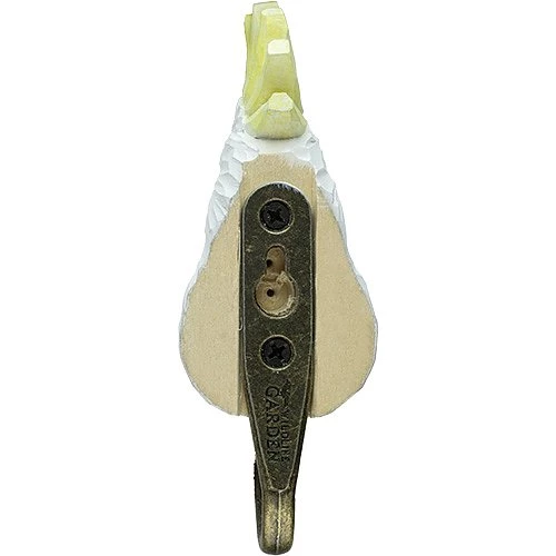 Scout House Hand Carved Wooden Wall Hook - Cockatoo