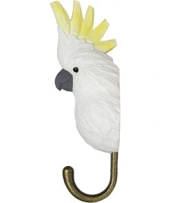 Scout House Hand Carved Wooden Wall Hook - Cockatoo