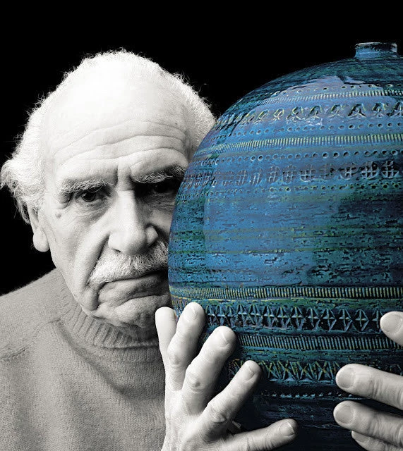 Bitossi Italy Yellow Ceramic Cylinder Vase Gifts