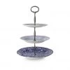 Burleigh UK- Blue Pheasant/ Calico/ Felicity- 3 Tiered Cake Stand