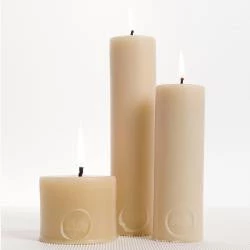 Scout Homewares Queen B Solid Beeswax Squat Pillar Candle
