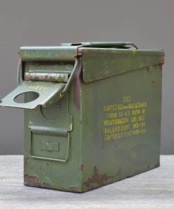 Scout Vintage Army Green Ammunition Box Homewares