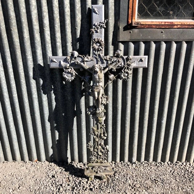 Scout Vintage Cast Iron French Crucifix Calais Gifts