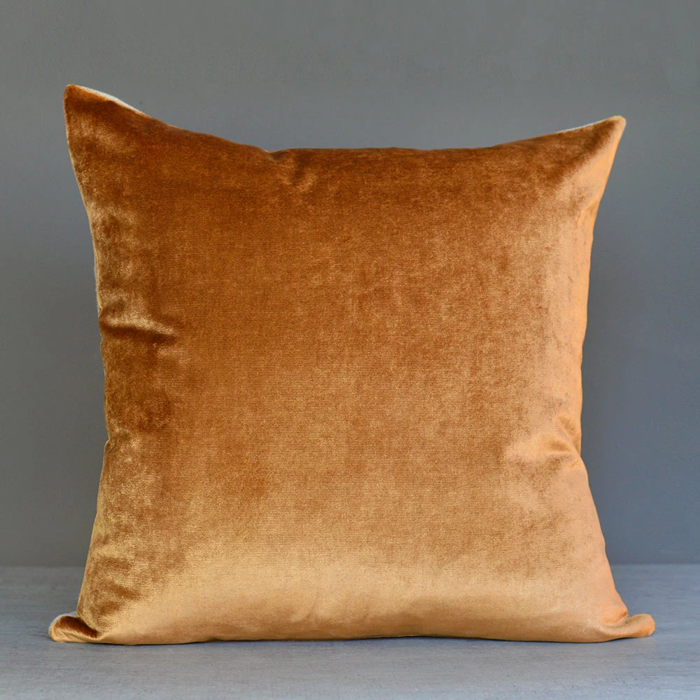 Gifts Iosis France Velvet Berlingot Cushion In Caramel 45cm