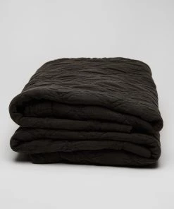Scout Textiles Portier Cotton Coverlet- Noir