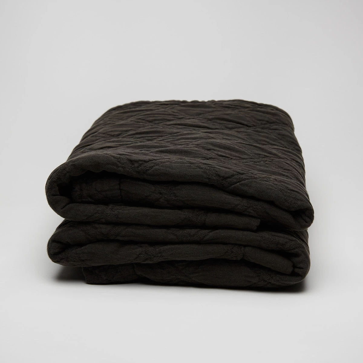Scout Textiles Portier Cotton Coverlet- Noir