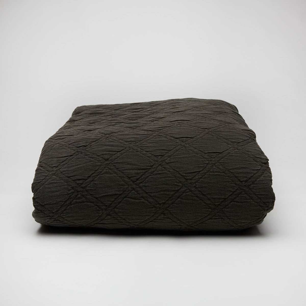 Scout Textiles Portier Cotton Coverlet- Noir