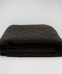 Scout Textiles Portier Cotton Coverlet- Noir