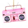 Scout Homewares Mercury Glass Pink Boom Box Ornament
