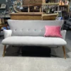 Scout House Vintage French Modular Lounge - Silver Grey With Coloured Buttons Furniture