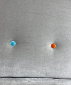 Scout House Vintage French Modular Lounge - Silver Grey With Coloured Buttons Furniture