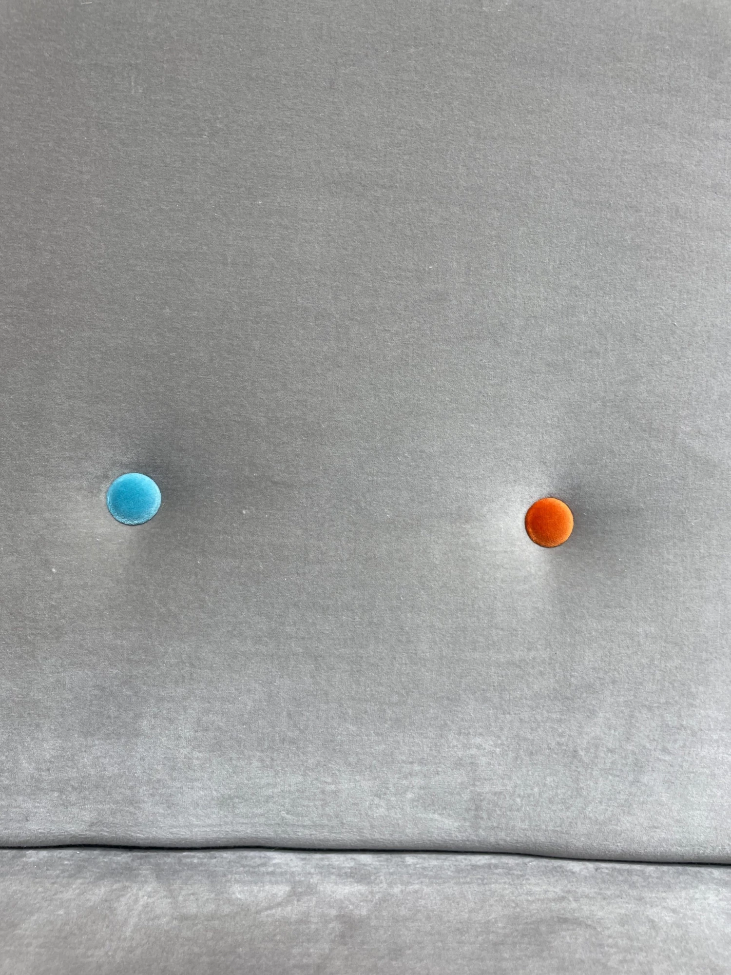 Scout House Vintage French Modular Lounge - Silver Grey With Coloured Buttons Furniture