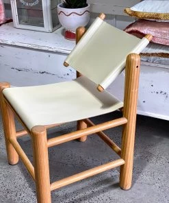 Scout House Vintage Leather Sling Chairs - Set Of Four