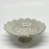 Gifts Bridget Bodenham Pedestal Bowls - Flower Dish White Gold Polka Dots