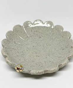 Bridget Bodenham - Flower Dish Dotted Gold Pearl
