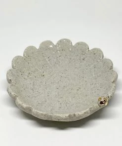 Bridget Bodenham - Flower Dish Dotted Gold Pearl