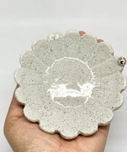 Bridget Bodenham - Flower Dish Dotted Gold Pearl