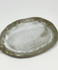 Bridget Bodenham Pearl Oval Dish Grey Gifts