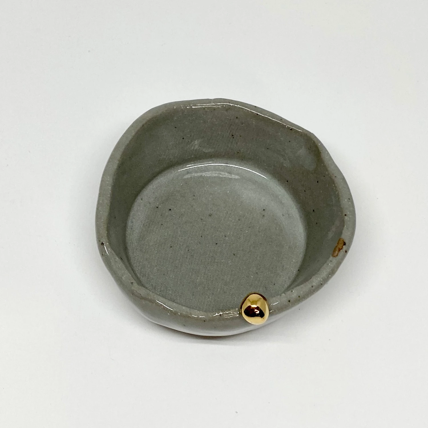 Bridget Bodenham - Salt Pot Grey And Gold Pearl Gifts