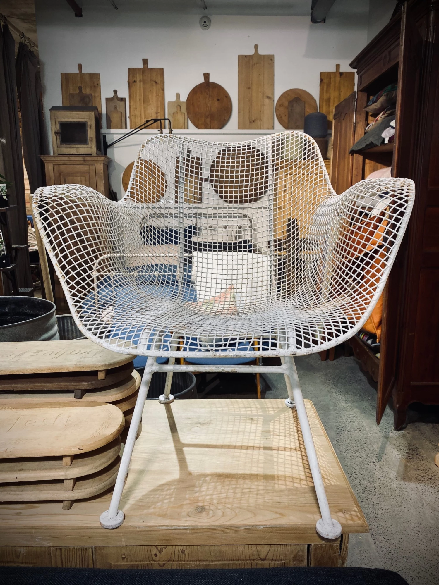 Scout House Vintage Woodward Sculptura Steel Chair