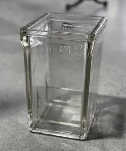Scout House Gifts Antique Glass Battery Case Jar- USA WILLARD