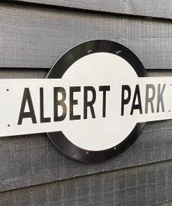 Scout House Gifts Albert Park Victorian Railways Enamel Sign