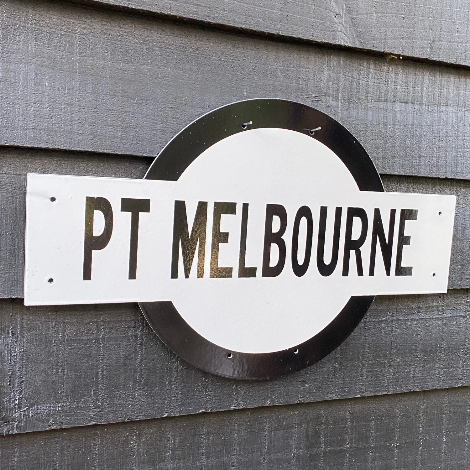 Scout House Port Melbourne Victorian Railways Enamel Sign