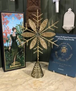 Scout House Beaded Snowflake Tree Topper