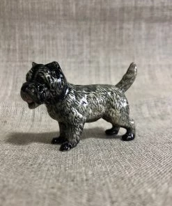 Scout House Homewares Ceramic Brindle Cairn Terrier Miniature Figurine