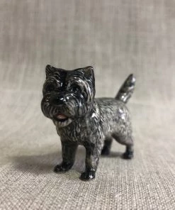 Scout House Homewares Ceramic Brindle Cairn Terrier Miniature Figurine