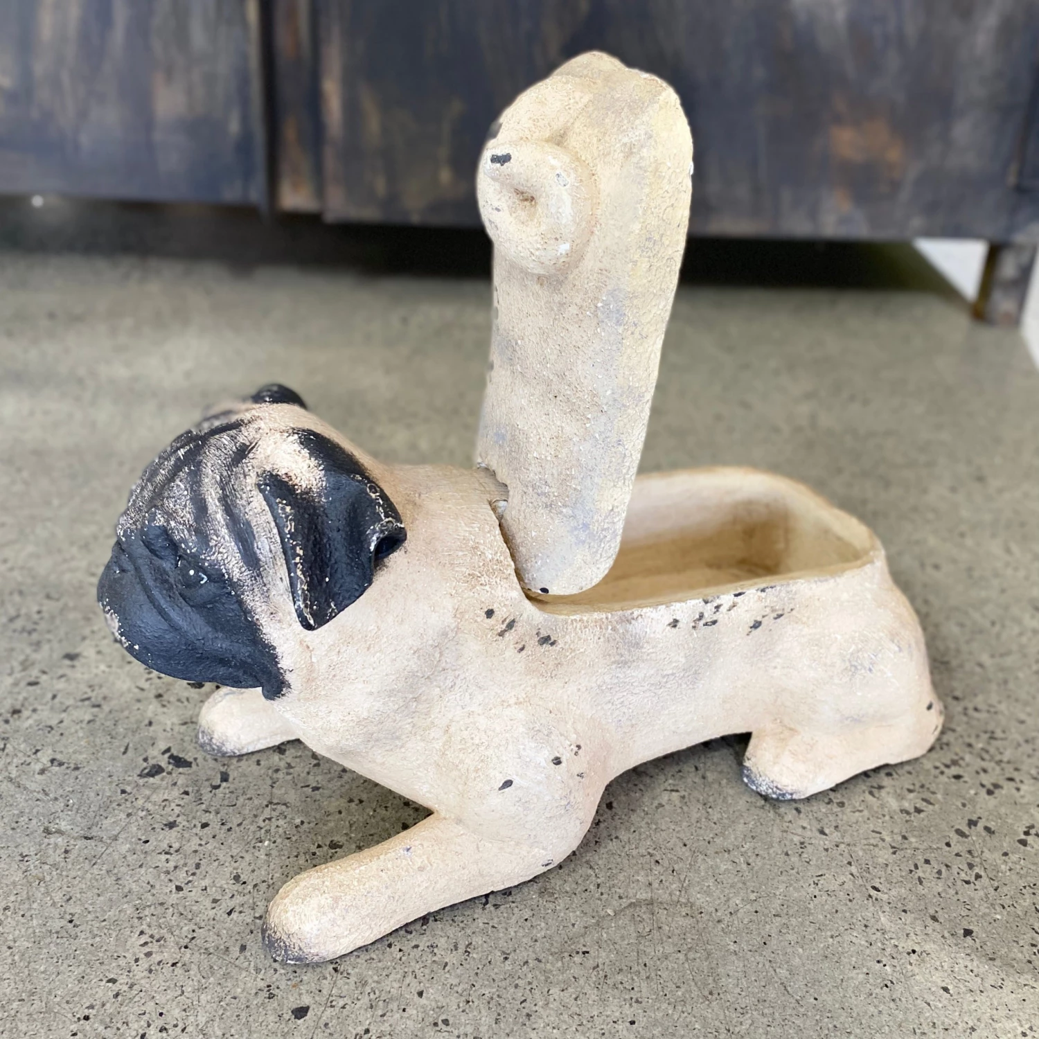 Scout Gifts Nostalgic Wooden Mops Dog Figure - Pug