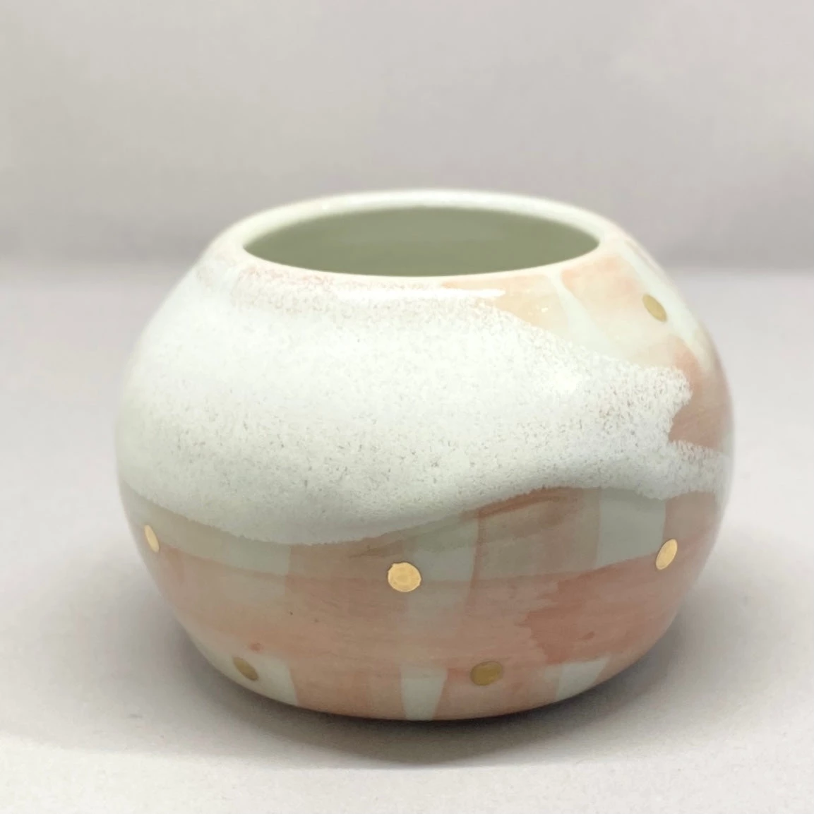 Scout House Pink Blush With Gold Dots Canister - Bridget Bodenham