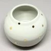 Scout House White Canister With Gold Dots- Bridget Bodenham
