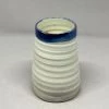 Bridget Bodenham - Small Cylindrical Vase - White And Blue