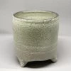 Scout House White Planter With Silver Leaf - Bridget Bodenham Gifts