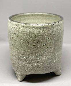 Scout House White Planter With Silver Leaf - Bridget Bodenham Gifts