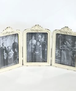 Scout Ivory Hinged Triptych Frame Gifts