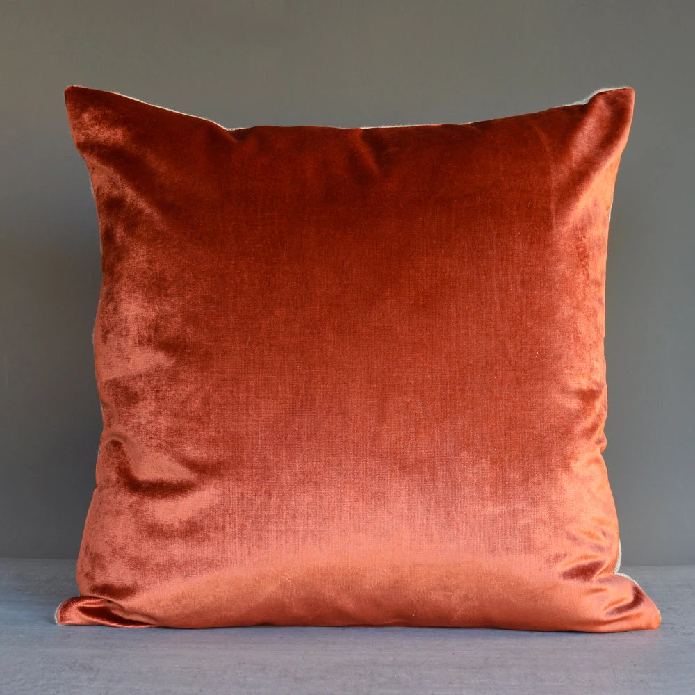 Iosis France Velvet Berlingot Cushion In Ambre 45cm