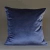 Iosis France Iosis French Velvet Berlingot Cushion In Blue Nuit 45cm