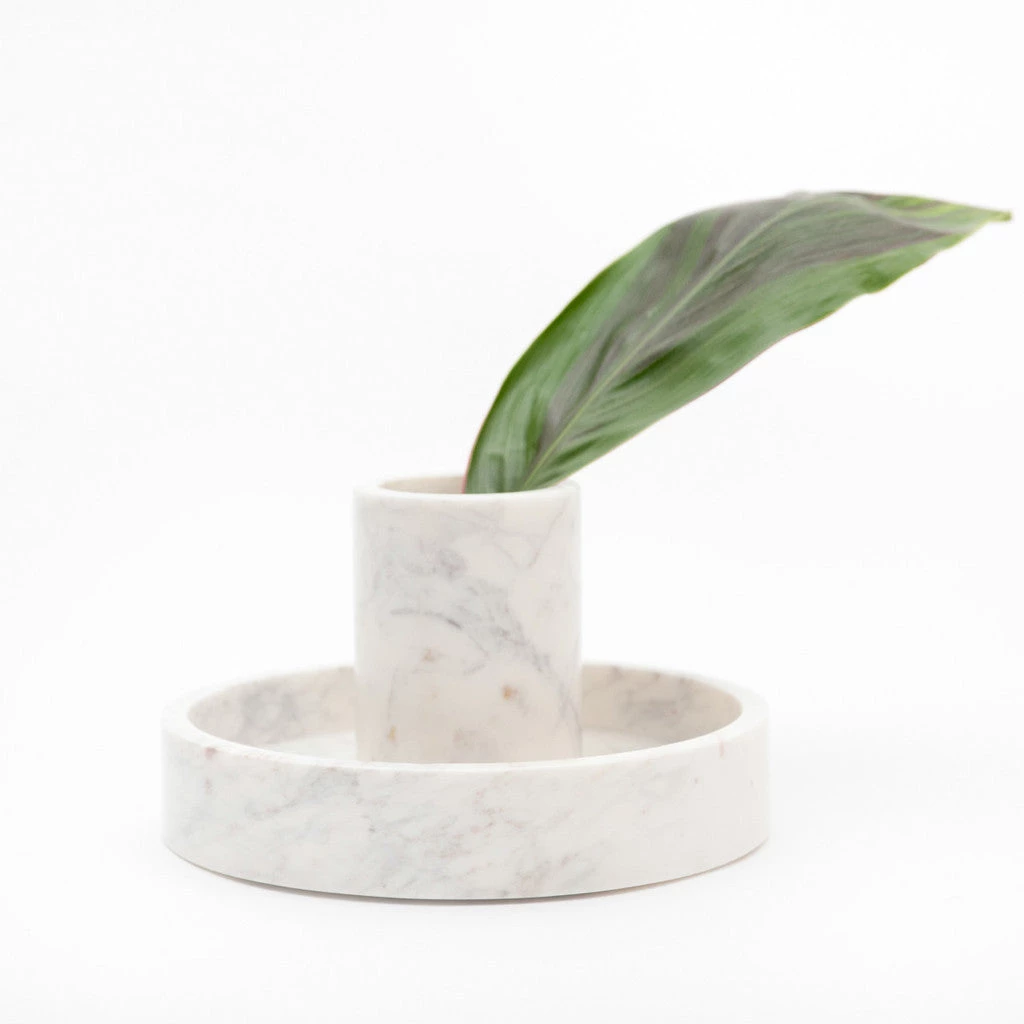 Marble Basic Round Roman Tray - Small