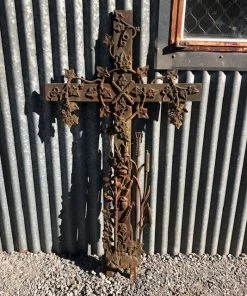 Scout Vintage Cast Iron French Crucifix Loire